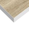 vidaXL svævehylder 2 stk. 90x23,5x3,8 cm MDF egetræsfarve og hvid