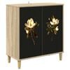 vidaXL Sideboard BREMEN Sonoma-eg 69 x 33 x 75 cm Konstrueret tr&aelig;