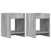 vidaXL Planteholder 2 stk. Gr&aring; Sonoma 30 x 30 x 40 cm Konstrueret tr&aelig;