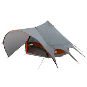 vidaXL Teepee Telt til 5 Personer 5-personers Gr&aring; og orange