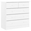 vidaXL kommode ALTA 77x35x73 cm massivt fyrretr&aelig; hvid