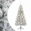 vidaXL Kunstigt juletr&aelig; med julekugle 120 cm 150 LED'er Varm hvid