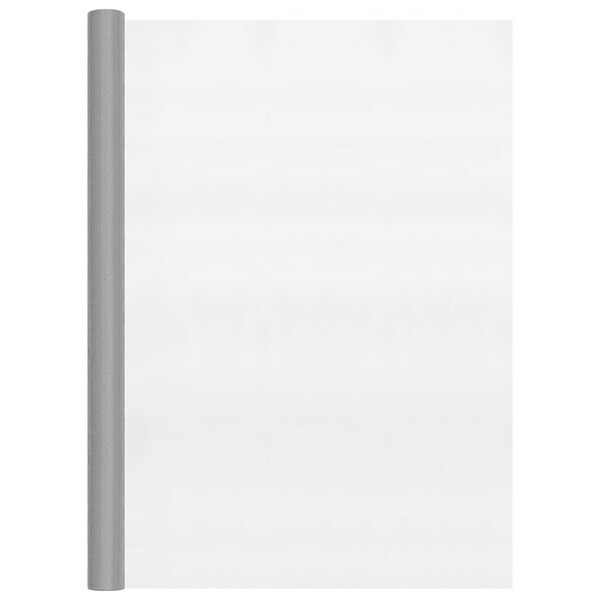 vidaXL net 112x2000 cm rustfrit st&aring;l s&oslash;lvfarvet