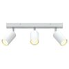 vidaXL Loftsspot med spotlights Hvid 38 x 5,5 x 16,5 cm Metal