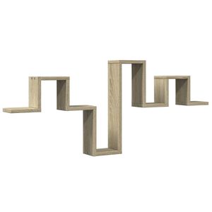 vidaXL v&aelig;ghylde 104,5x10x43 cm konstrueret tr&aelig; sonoma-eg