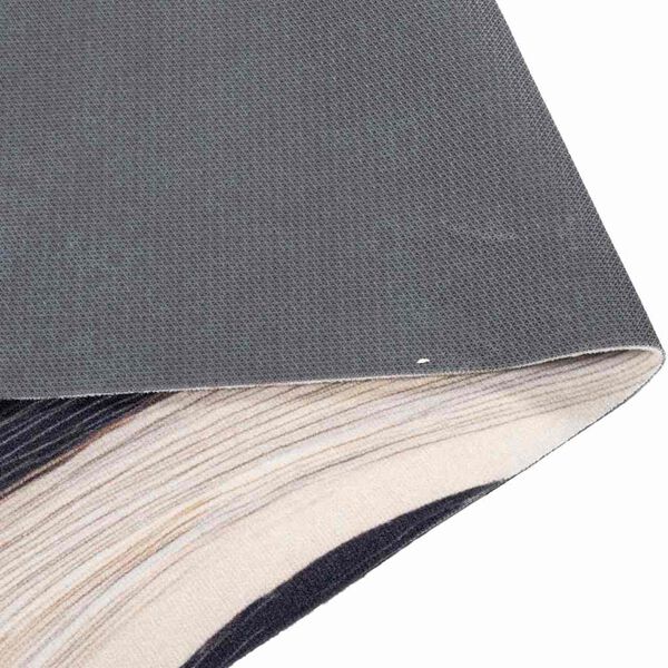 vidaXL Køkken tæppe Sort 150 x 45 cm Fløjl