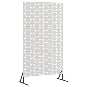 vidaXL Privatlivssk&aelig;rm 100 x 50 x 180 cm Rustfrit st&aring;l S&oslash;lv