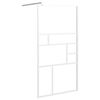 vidaXL brusev&aelig;g 100x195 cm sikkerhedsglas hvid
