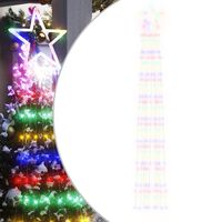 vidaXL juletræslys 320 LED'er 375 cm flerfarvet lys