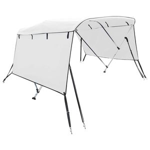 vidaXL biminitop med 3 buer og sidev&aelig;gge 183x(137-152)x137 cm