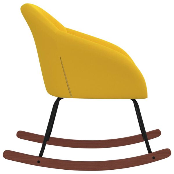 vidaXL gyngestol stof gul