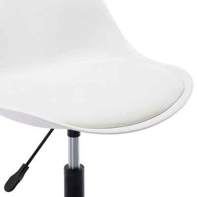 vidaXL drejelig spisebordsstole 6 stk. kunstlæder hvid