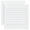 vidaXL skabsl&aring;ger 2 stk. 39,5x39,4 cm lameldesign massivt fyr hvid