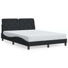 vidaXL sengeramme uden madras Sort 140x190 cm Fl&oslash;jl