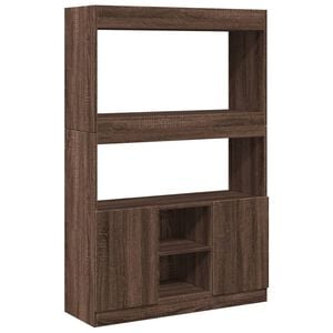 vidaXL reol 92x33x140 cm konstrueret tr&aelig; brun egetr&aelig;sfarve