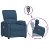 vidaXL løftestol med massagefunktion stof blå