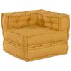 vidaXL Modulsofa 4 pcs Gul Stof