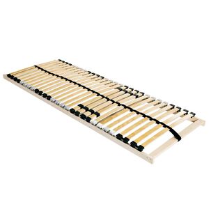 vidaXL Lamelbund Brun 70 x 190 cm Solid b&oslash;g