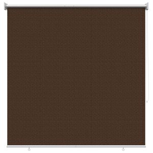 vidaXL Udend&oslash;rs rullesk&aelig;rm 90% UV blok Brun 140 x 140 cm HDPE