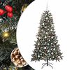 vidaXL Kunstigt juletr&aelig; Gr&oslash;n 180 cm PVC og plastik og st&aring;l