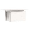 vidaXL havebord 100x50x75 cm massivt fyrretr&aelig; hvid