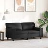 vidaXL 2-personers sofa 120 cm kunstl&aelig;der sort