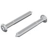 vidaXL Skrue 2 stk. S&oslash;lv M6 x 50 mm St&aring;l
