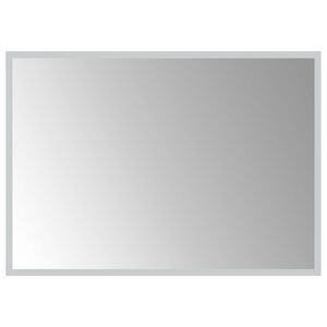 vidaXL LED badev&aelig;relsesspejl Transparent 70 x 50 cm h&aelig;rdet glas