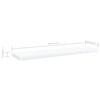 vidaXL boghylder 4 stk. 40x10x1,5 cm konstrueret træ hvid