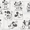 Kids at Home tapet Mickey and Minnie skitse sort og hvid