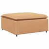 vidaXL modul&aelig;r sofa fodskammel modul 100x100x48 cm beige