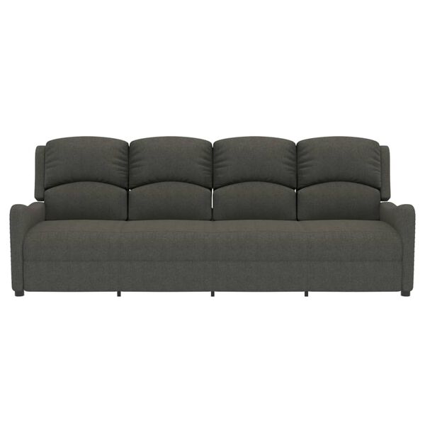 vidaXL 4-personers massagestol stof m&oslash;rkegr&aring;