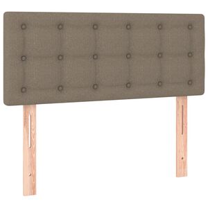 vidaXL sengegavl 90x5x78/88 cm stof gr&aring;brun