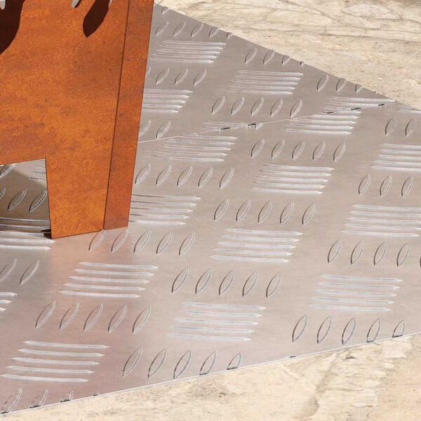 vidaXL Trappe Tread Rektangul&aelig;r 2 pcs S&oslash;lv 90 x 40 cm Aluminium