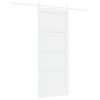 vidaXL Skyded&oslash;r ORKDAL Hvid 83 x 202 cm Massivt fyrretr&aelig;
