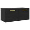 vidaXL V&aelig;gskab 80 x 36.5 x 35 cm Konstrueret tr&aelig; Sort eg