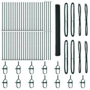 vidaXL Hegnsp&aelig;l Gr&oslash;n 100 x 1,5 m (25 mm mesh) St&aring;l og PVC