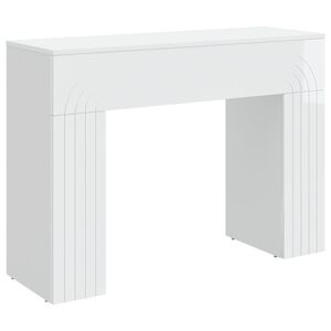 vidaXL Sofabord Hvid h&oslash;jglans 102 x 35 x 75 cm Konstrueret tr&aelig;