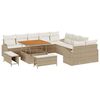 vidaXL Havesofa S&aelig;t 13 stk. 12-Antal s&aelig;der Beige og creme