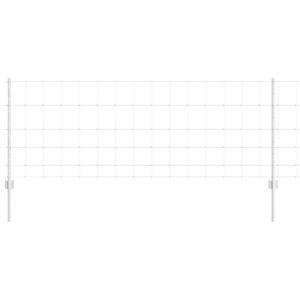 vidaXL Hegn med post S&oslash;lv 0,8 x 25 m St&aring;l