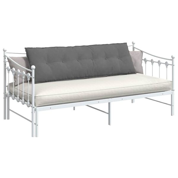 vidaXL Rygpude M&oslash;rkegr&aring; 160 x 50 cm Mikrofiberstof