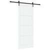 vidaXL Skyded&oslash;r ORKDAL 93 x 232 cm Konstrueret tr&aelig; Hvid og sort
