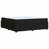 vidaXL Sengestel med madras Sort 200 x 200 cm Stof