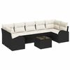 vidaXL Havesofa Sæt Sort 55 x 55 x 37 cm polyrattan