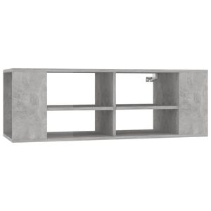 vidaXL v&aelig;gh&aelig;ngt tv-bord 102x35x35 cm konstrueret tr&aelig; betongr&aring;