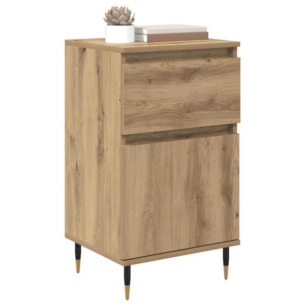 vidaXL Sideboard Artisan Egetr&aelig; 40 x 35 x 70 cm Ingeni&oslash;rt tr&aelig; og jern