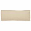 vidaXL Pude Beige 110 x 40 x 8 cm Oxford stof