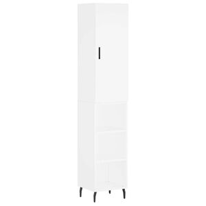 vidaXL skab 34,5x34x180 cm konstrueret tr&aelig; hvid