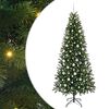 vidaXL Kunstigt juletr&aelig; med 300 LED'er Gr&oslash;n 210 cm PE og PVC
