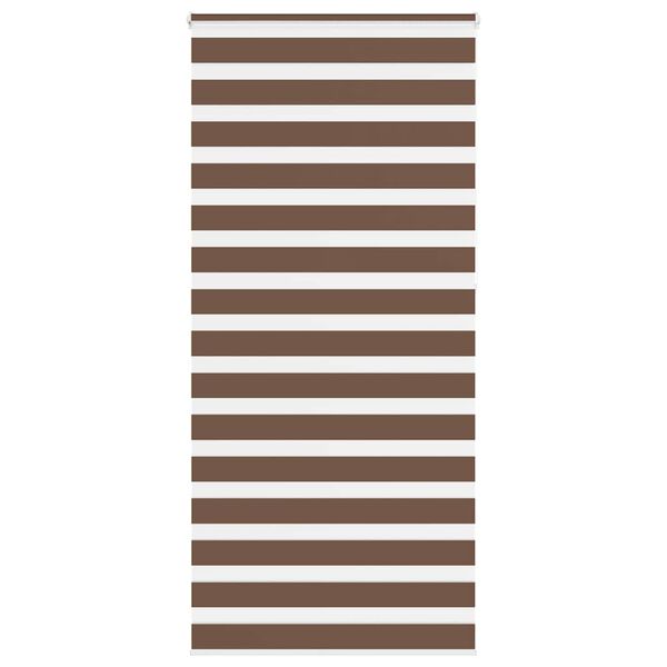 vidaXL zebragardin brun 100x230 cm stofbredde 95,9 cm polyester